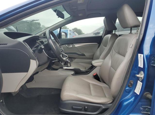 19XFB2F93FE219783 - 2015 HONDA CIVIC EXL BLUE photo 7