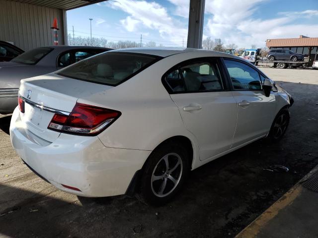 19XFB2F76FE053032 - 2015 HONDA CIVIC SE WHITE photo 3