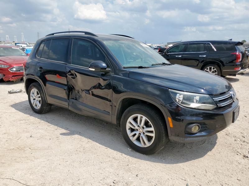 WVGAV7AX6GW617626 - 2016 VOLKSWAGEN TIGUAN S BLACK photo 4