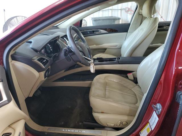 3LN6L2G91FR616179 - 2015 LINCOLN MKZ BURGUNDY photo 7