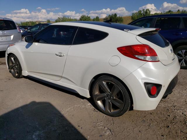 KMHTC6AE3EU190518 - 2014 HYUNDAI VELOSTER TURBO WHITE photo 2