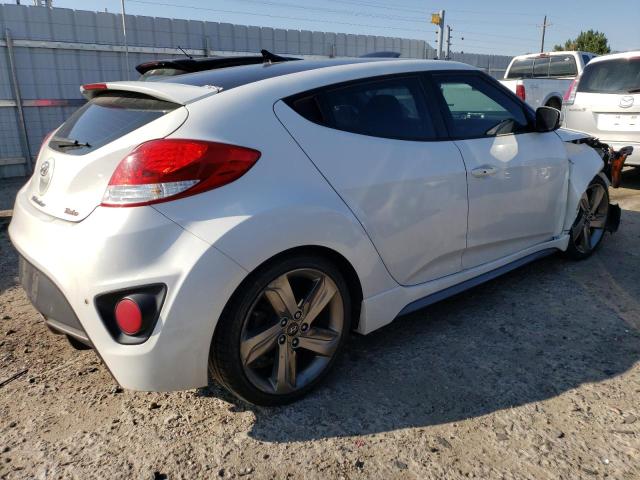 KMHTC6AE3EU190518 - 2014 HYUNDAI VELOSTER TURBO WHITE photo 3