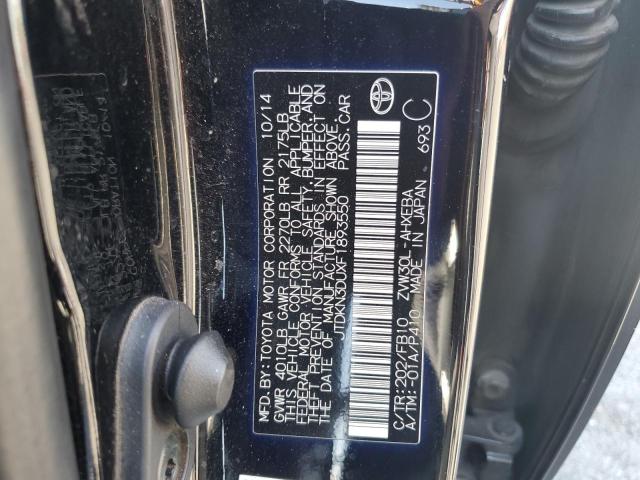 JTDKN3DUXF1893550 - 2015 TOYOTA PRIUS 黑色 照片 13