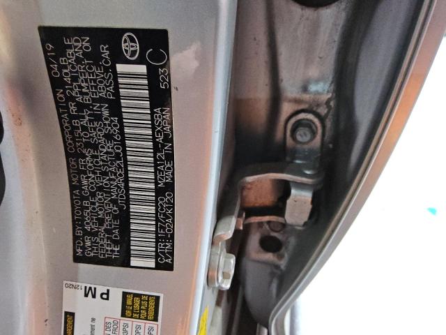 JTDS4RCE2LJ016904 - 2020 TOYOTA COROLLA SE GRAY photo 13