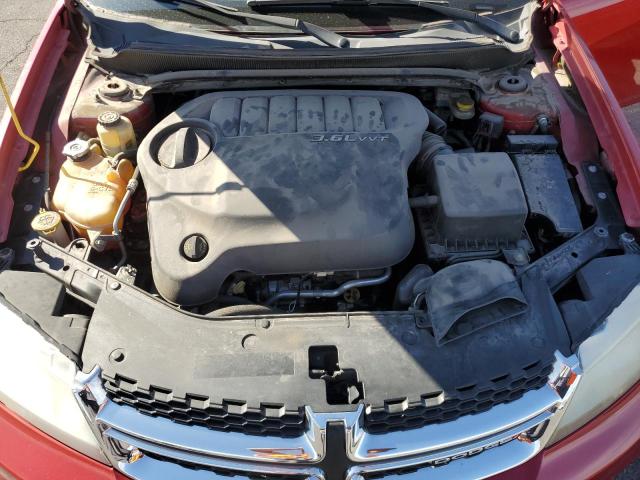 1C3CDZCG4DN624282 - 2013 DODGE AVENGER SXT Կարմիր լուսանկար 11