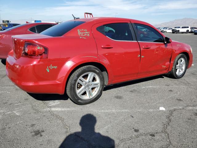 1C3CDZCG4DN624282 - 2013 DODGE AVENGER SXT Կարմիր լուսանկար 3