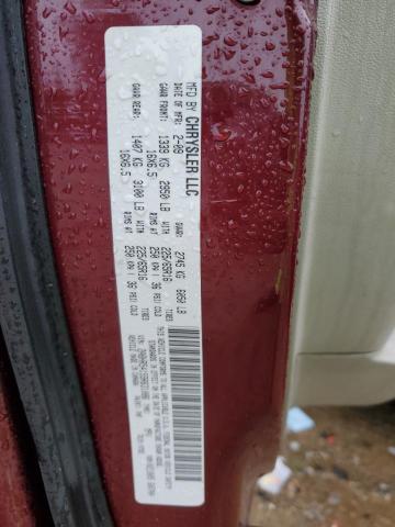 2A8HR54159R631086 - 2009 CHRYSLER TOWN & COU TOURING Կարմիր լուսանկար 13