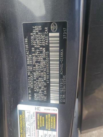 4T1BE46K69U350115 - 2009 TOYOTA CAMRY BASE GRAY photo 12
