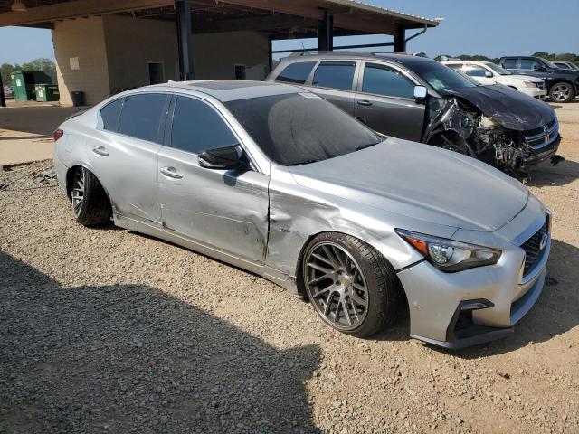 JN1EV7AR6JM431887 - 2018 INFINITI Q50 LUXE SILVER photo 4