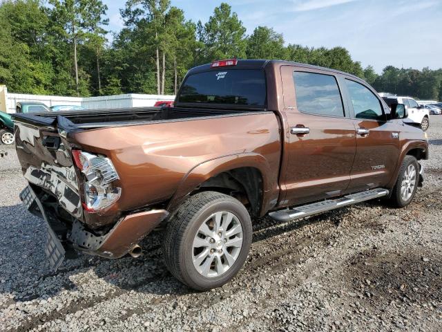 5TFFY5F17EX172041 - 2014 TOYOTA TUNDRA CREWMAX LIMITED BROWN photo 3