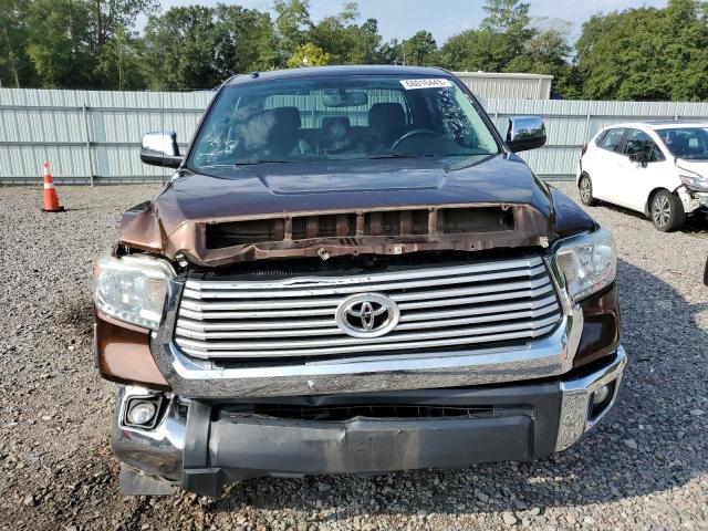 5TFFY5F17EX172041 - 2014 TOYOTA TUNDRA CREWMAX LIMITED BROWN photo 5