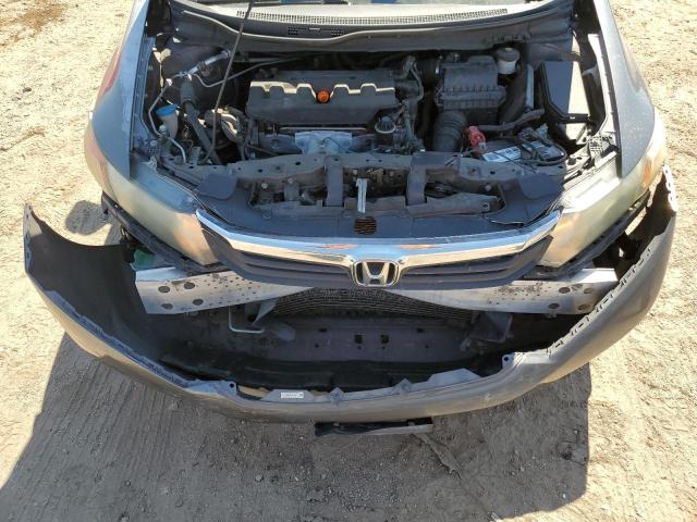19XFB2F51CE361249 - 2012 HONDA CIVIC LX GRAY photo 11
