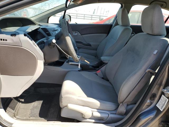 19XFB2F51CE361249 - 2012 HONDA CIVIC LX GRAY photo 7