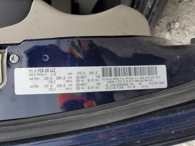 2C4RC1BG3GR255465 - 2016 CHRYSLER TOWN & COU TOURING 蓝色 照片 13