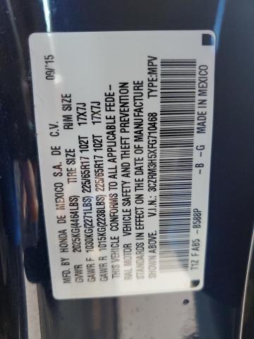 3CZRM3H5XFG710468 - 2015 HONDA CR-V EX BLUE photo 13