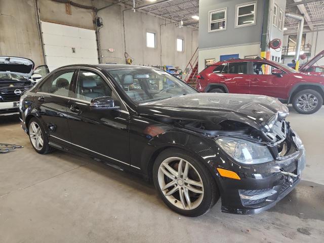 WDDGF8AB7DR245994 - 2013 MERCEDES-BENZ C 300 4MATIC BLACK photo 4