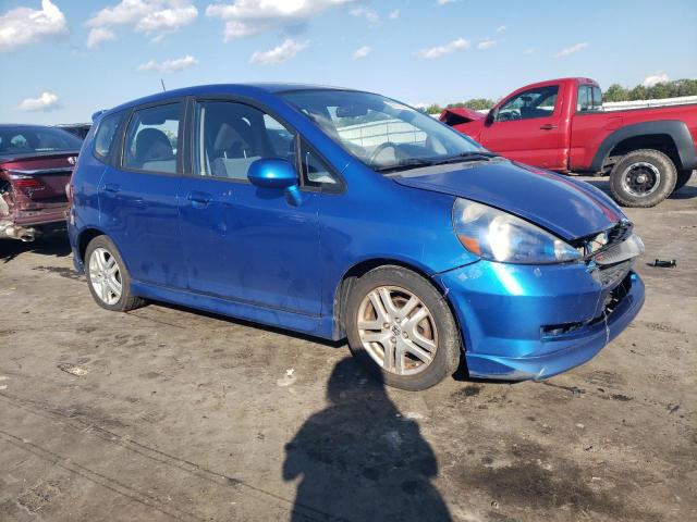 JHMGD37608S008113 - 2008 HONDA FIT SPORT BLUE photo 4