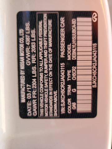 SJKCH5CR2JA043115 - 2018 INFINITI QX30 BASE WHITE photo 12