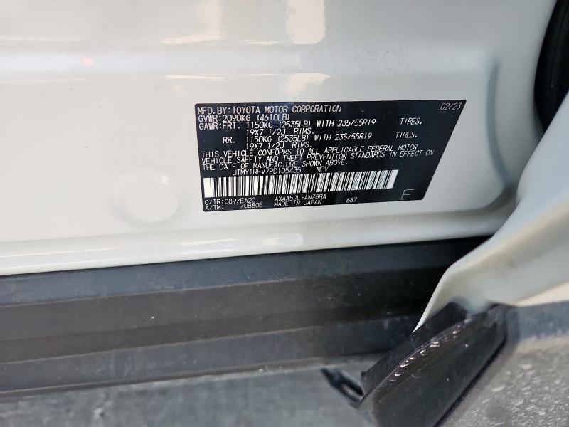 JTMY1RFV7PD105435 - 2023 TOYOTA RAV4 LIMITED Blanc photo 13