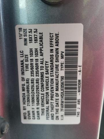 7FARW1H5XJE056790 - 2018 HONDA CR-V EX Күміс фото 13