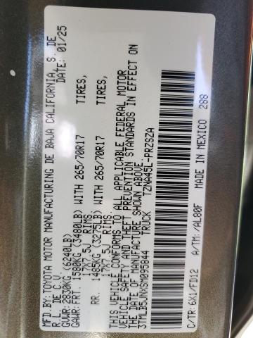 3TMLB5JNXSM095844 - 2025 TOYOTA TACOMA DOUBLE CAB GREEN photo 13