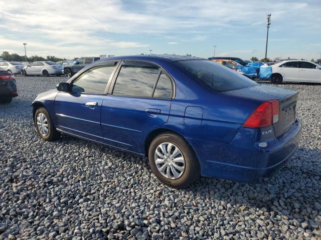 2HGES16395H571711 - 2005 HONDA CIVIC DX VP BLUE photo 2