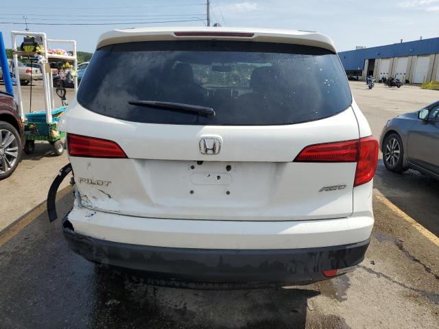 5FNYF6H76HB075398 - 2017 HONDA PILOT EXLN WHITE photo 6