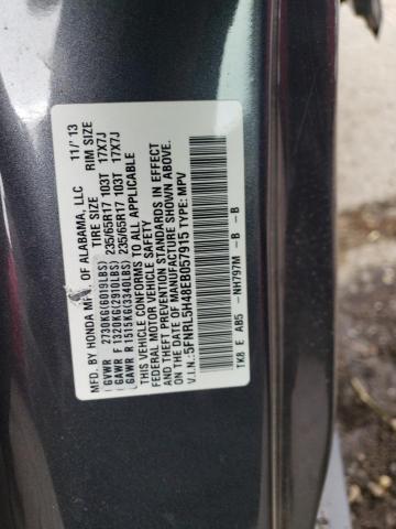 5FNRL5H48EB057915 - 2014 HONDA ODYSSEY EX GRAY photo 13