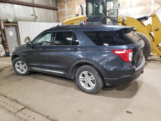 1FMSK8DH5NGA20224 - 2022 FORD EXPLORER XLT BLUE photo 2