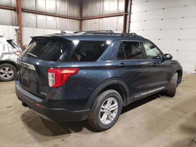 1FMSK8DH5NGA20224 - 2022 FORD EXPLORER XLT BLUE photo 3