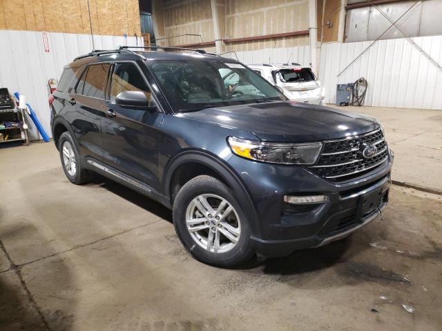 1FMSK8DH5NGA20224 - 2022 FORD EXPLORER XLT BLUE photo 4