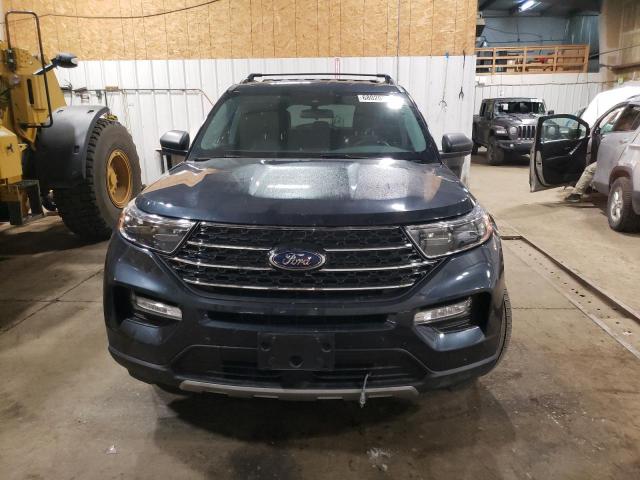 1FMSK8DH5NGA20224 - 2022 FORD EXPLORER XLT BLUE photo 5