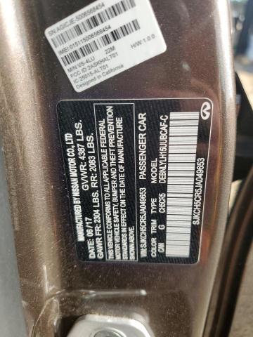 SJKCH5CR5JA049653 - 2018 INFINITI QX30 BASE BROWN photo 13