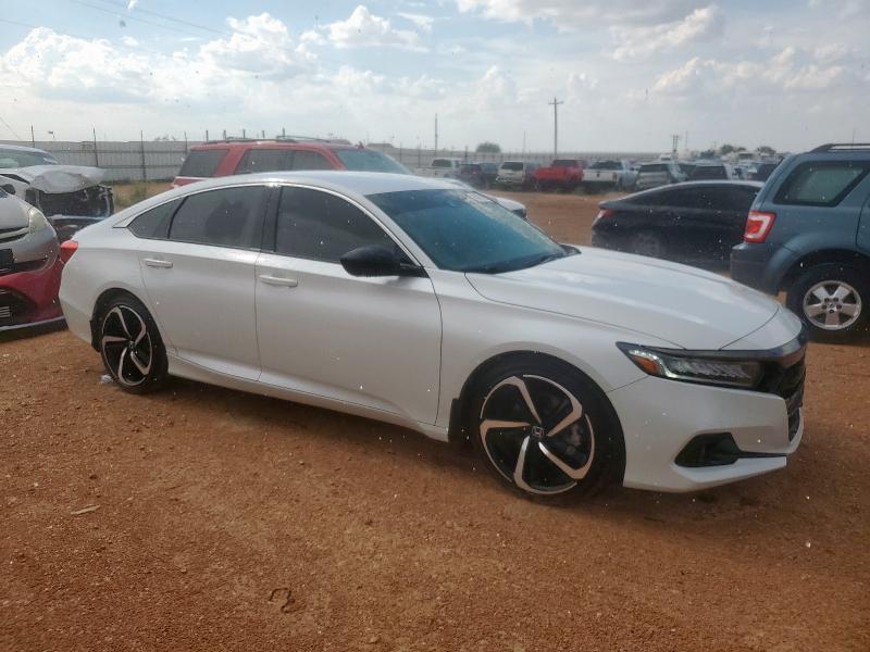 1HGCV1F31MA083638 - 2021 HONDA ACCORD SPORT WHITE photo 4