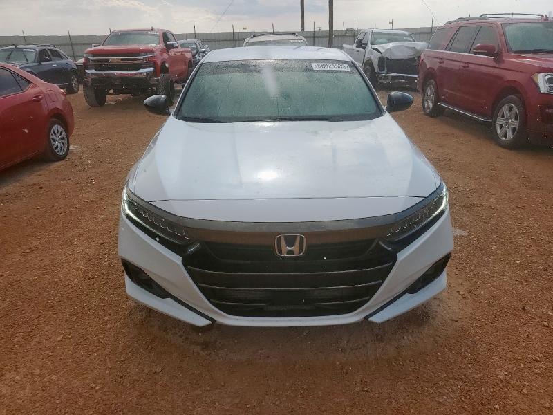 1HGCV1F31MA083638 - 2021 HONDA ACCORD SPORT WHITE photo 5