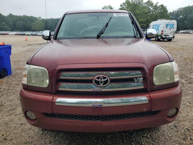 5TBDT44175S497628 - 2005 TOYOTA TUNDRA DOUBLE CAB SR5 BURGUNDY photo 5