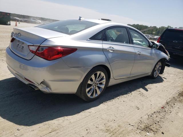 5NPEC4AC8DH651219 - 2013 HYUNDAI SONATA SE SILVER photo 3