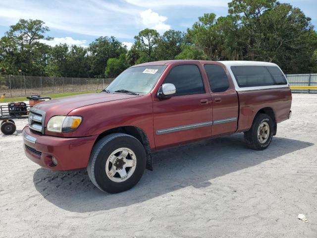 5TBRT34154S440388 - 2004 TOYOTA TUNDRA ACCESS CAB SR5 RED photo 1