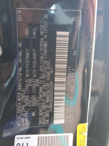 5TDKK3DCXGS722995 - 2016 TOYOTA SIENNA LE BLACK photo 14