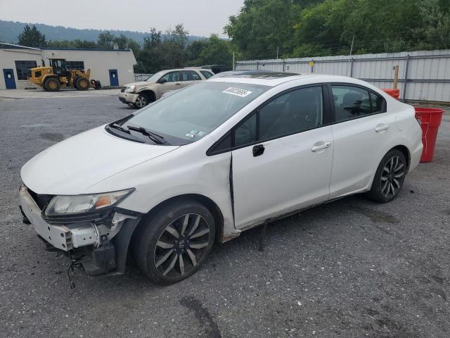 19XFB2F92FE242746 - 2015 HONDA CIVIC EXL WHITE photo 1