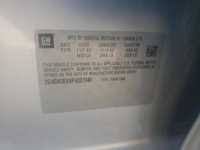 2G4GK5EX8F9207046 - 2015 BUICK REGAL 银色 照片 13