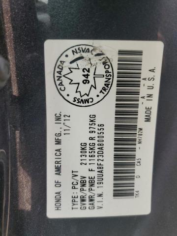 19UUA8F23DA800556 - 2013 ACURA TL Boz foto 12