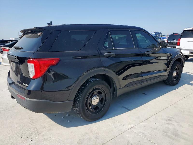 1FM5K8AB1MGC31092 - 2021 FORD EXPLORER POLICE INTERCEPTOR Noir photo 3
