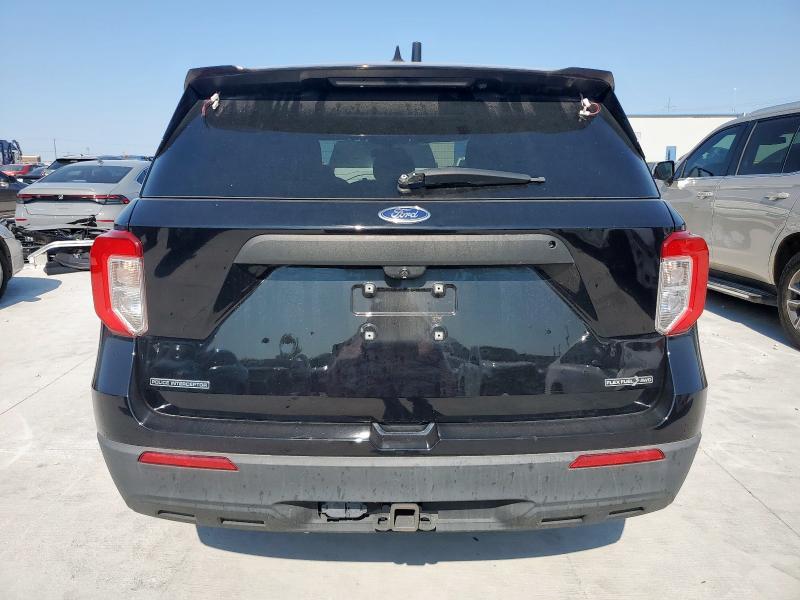 1FM5K8AB1MGC31092 - 2021 FORD EXPLORER POLICE INTERCEPTOR Noir photo 6