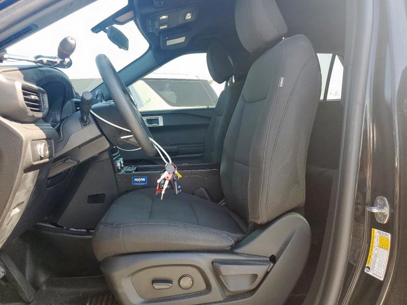 1FM5K8AB1MGC31092 - 2021 FORD EXPLORER POLICE INTERCEPTOR Noir photo 7