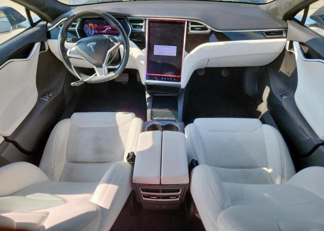 5YJSA1E16HF214601 - 2017 TESLA MODEL S Сірий фото 8