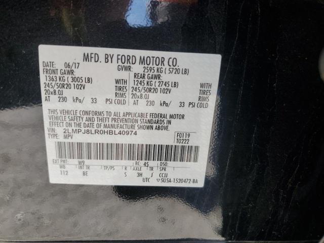 2LMPJ8LR0HBL40974 - 2017 LINCOLN MKX RESERVE 黑色 照片 13