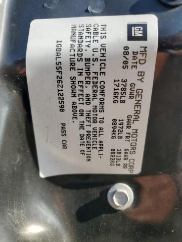 1G8AL55F26Z122590 - 2006 SATURN ION LEVEL 3 GRAY photo 12