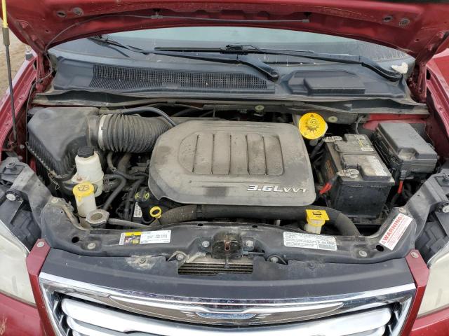 2C4RC1BGXDR742853 - 2013 CHRYSLER TOWN & COU TOURING MAROON photo 12