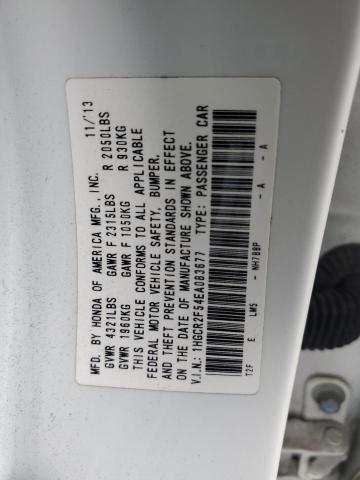 1HGCR2F54EA083677 - 2014 HONDA ACCORD SPORT 白色 照片 12